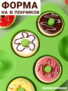 Новинка: силиконовая форма для выпечки пончиков и кексов Kokette