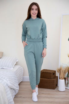 ХИТ продаж: женский спортивный костюм с укороченной толстовкой Lika Dress