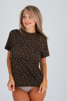 ХИТ продаж: футболка с леопардовым принтом Натали