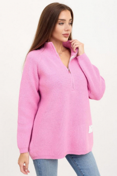 Розовый свитер оверсайз Lika Dress