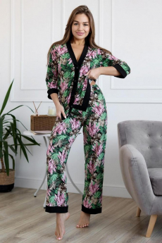 Комплект с брюками и рубашкой пижама домашний костюм Lika Dress