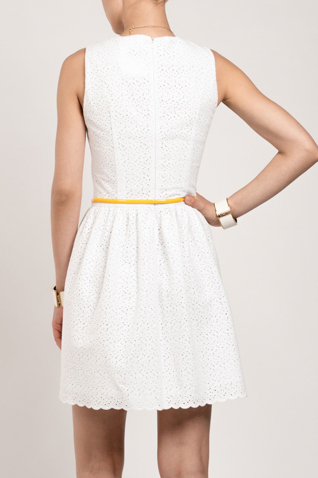 Фото товара 8030, летнее белое платье из 100% хлопка