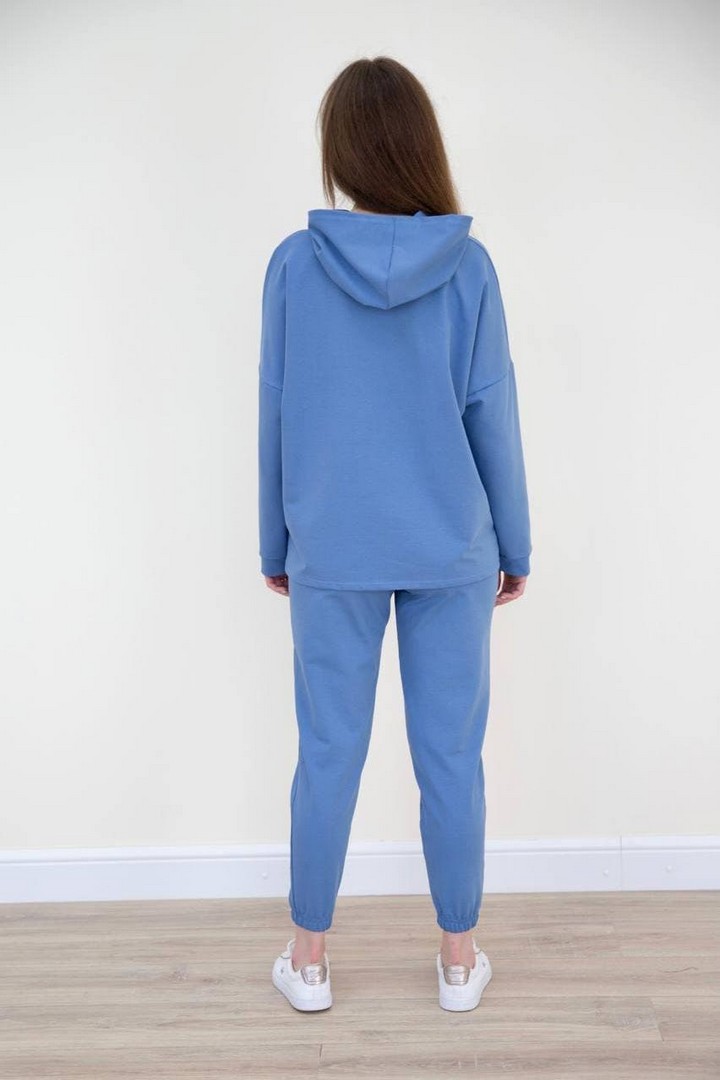 Фото товара 21578, женский синий спортивный костюм