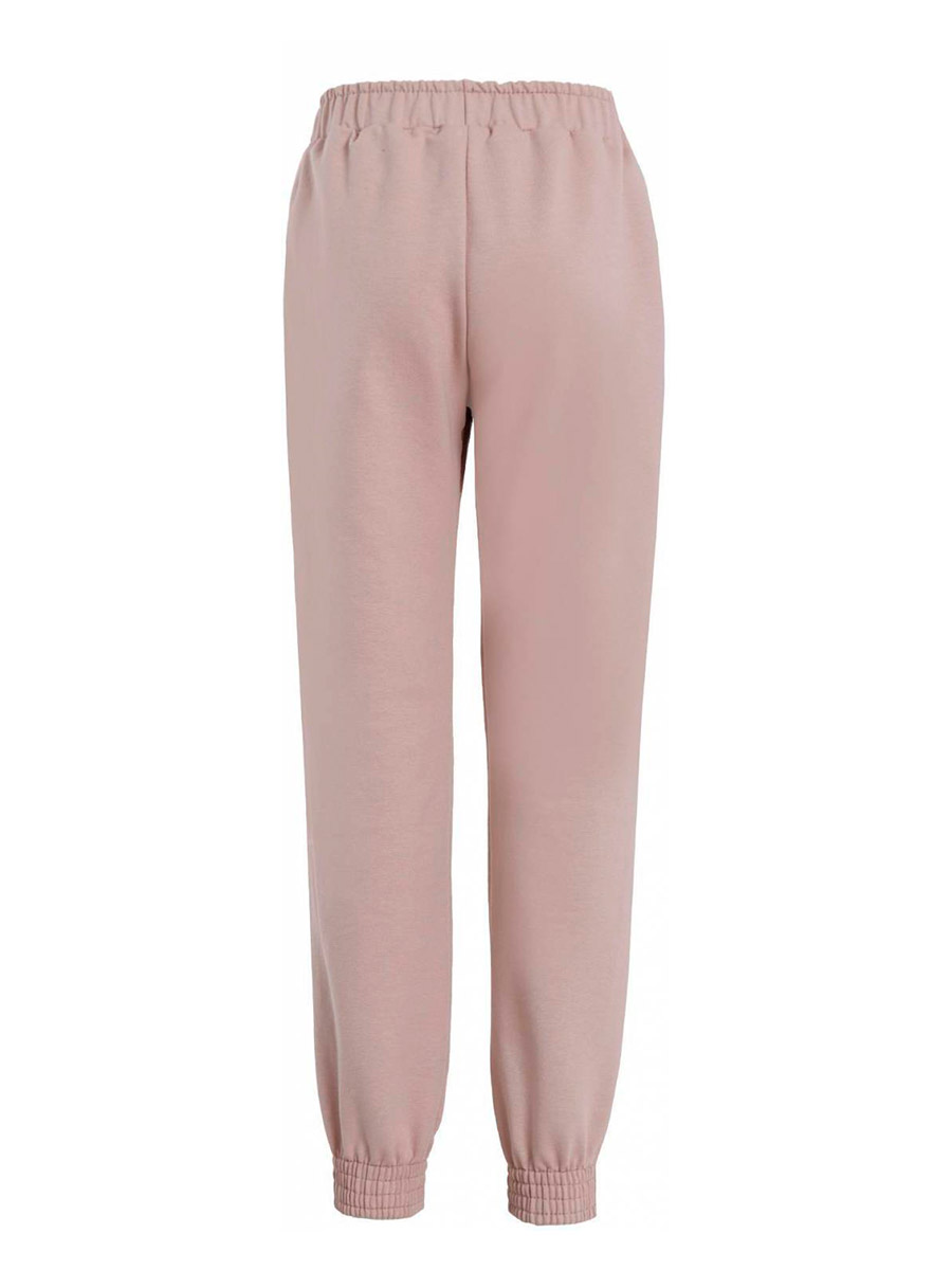 Фото товара 22547, розовые брюки из футера для девочки