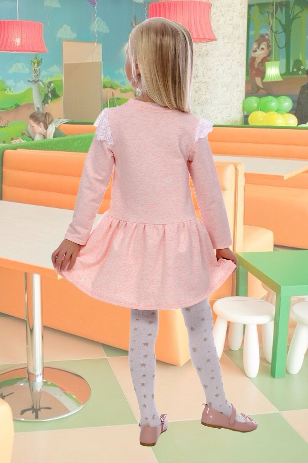 Фото товара 22568, нежное розовое платье для девочки