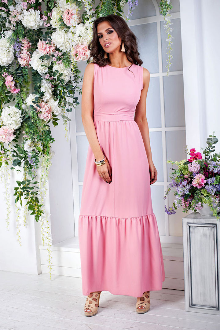 Розовое Платье