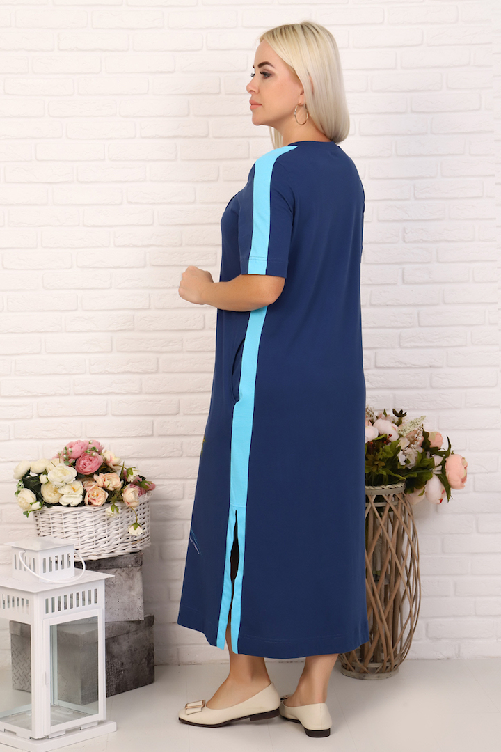 Фото товара 20420, длинное платье с цветами